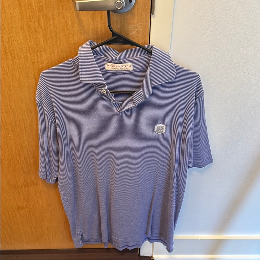 Martin Blue Striped Polo Shirt